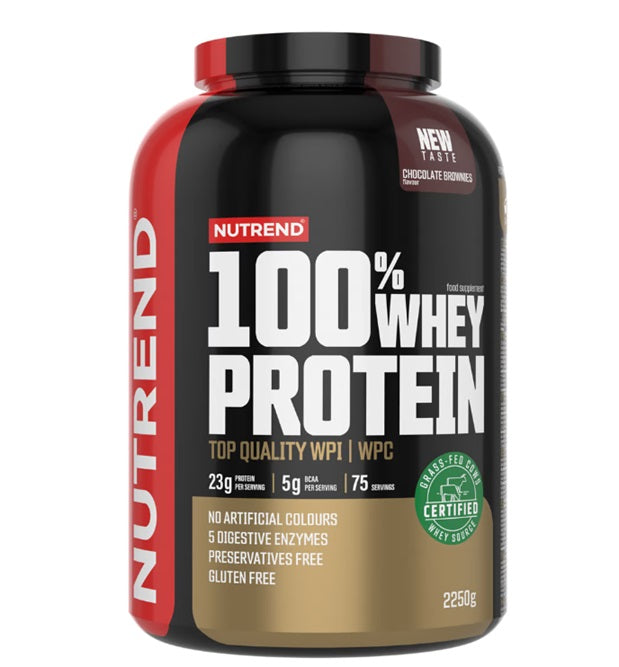 Nutrend 100% vadakuvalgu pulber, šokolaadi-brownie - 2250 g