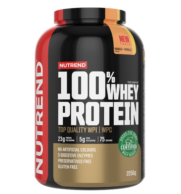 Nutrend 100% vadaku valgu pulber, mango-vanilli maitse – 2250 g
