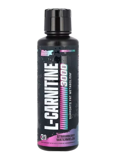 Nutrex L-karnitiin 3000, maasika ja arbuusi maitsega – 465 ml.