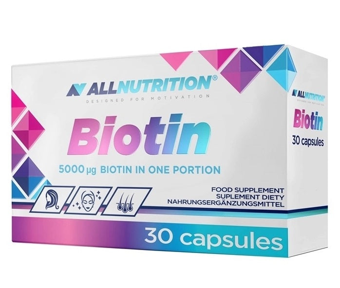 Allnutrition Biotin, 5000 mcg – 30 kapslit