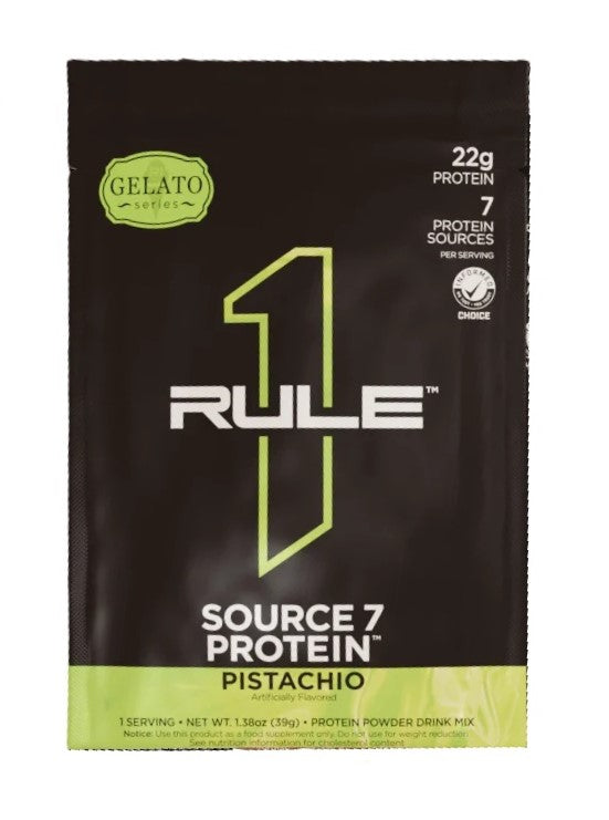 Rule One Source7 valgud, pistaatsiajäätis – 39 g (1 portsjon)