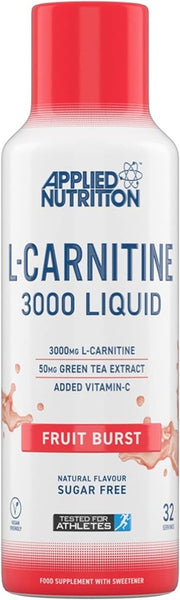 Applied Nutrition L-karnitiini vedelik 3000, puuviljamaitseline – 480 ml.