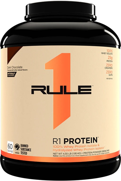Rule One R1 proteiinikook šokolaadiga, loodusliku maitsega, tumeda šokolaadi maitse – 1950 g