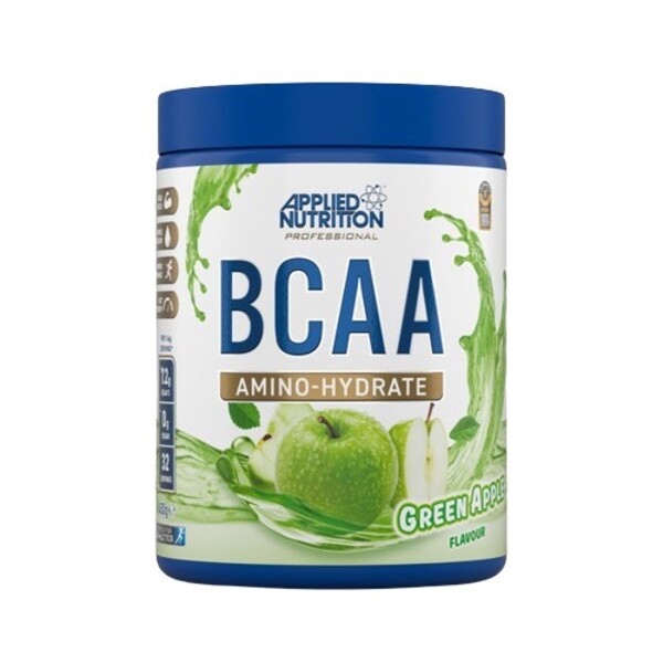 Applied Nutrition BCAA aminohape, rohelise õuna maitse – 450 g