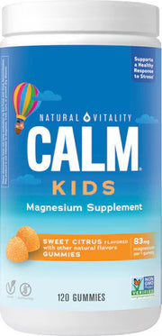 Natural Vitality Calm Kids kummikommid, magusad tsitruselised – 120 kummikommi