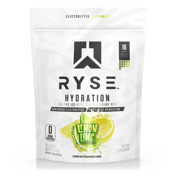 RYSE niisutuspulgad, sidruni ja laimi maitsega – 16 x 6,7 g