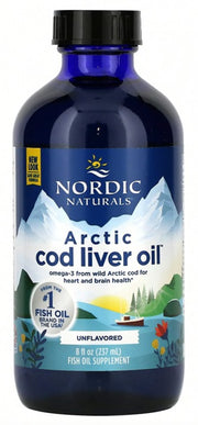 Nordic Naturals arktilise tursa maksaõli, maitsestamata – 237 ml.