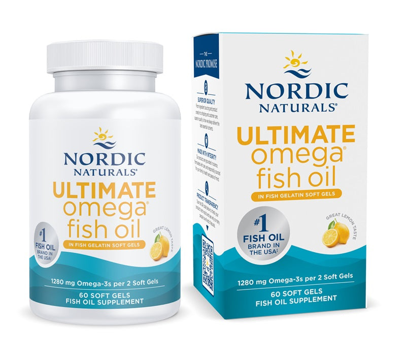 Nordic Naturals kala želatiinis oomega-3, 1280 mg, sidrunimaitseline – 60 kapslit