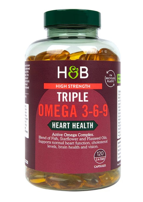 Holland & Barretti suure tugevusega kolmekordne oomega 3-6-9 – 120 kapslit