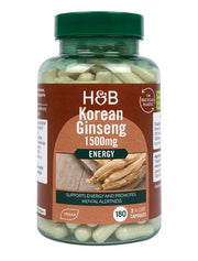 Holland & Barrett Korea ženšenn, 1500 mg – 180 kapslit