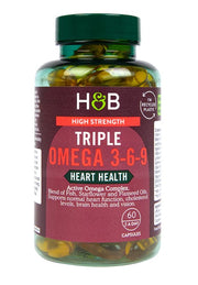 Holland & Barrett tugev kolmekordne oomega 3-6-9 – 60 kapslit