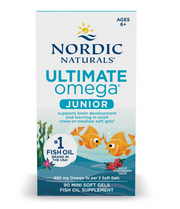 Nordic Naturals Ultimate Omega kalaõli lastele, 680 mg maasikamaitseline – 90 minikapslit