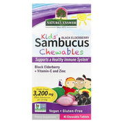 Nature's Answer Kids Sambucus musta leedrimarja närimistabletid – 45 närimistabletti