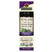 Nature's Answer 100% puhas alpi värskuse eeterlike õlide segu – 15 ml.