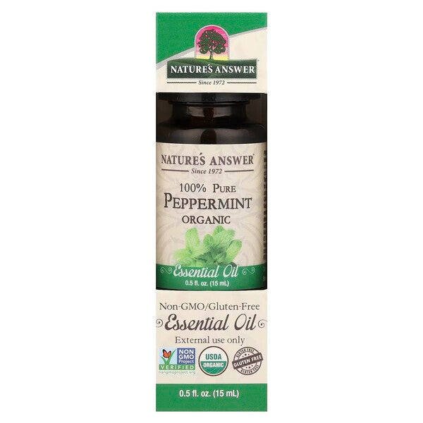 Nature's Answer 100% puhas piparmündi eeterlik õli – 15 ml.