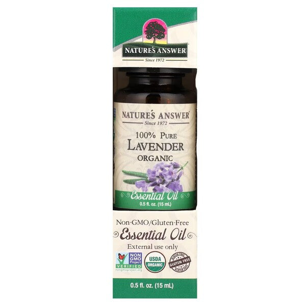 Nature's Answer 100% puhas lavendli eeterlik õli – 15 ml.