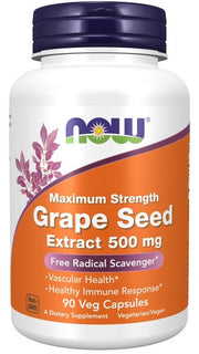 NOW Foods viinamarjaseemne ekstrakt, 500 mg maksimaalse tugevusega – 90 kapslit