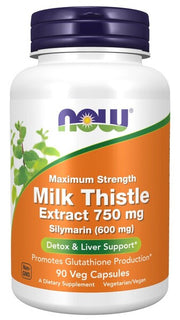 NOW Foods piimaohakaekstrakt, maksimaalse tugevusega 750 mg – 90 kapslit