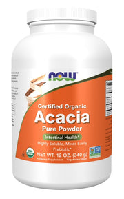 NOW Foods akaatsia kiudained (pulber) - 340 g