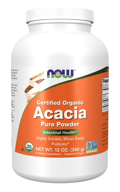 NOW Foods akaatsia kiudained (pulber) - 340 g