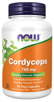 NOW Foods Cordyceps, 750 mg – 90 kapslit