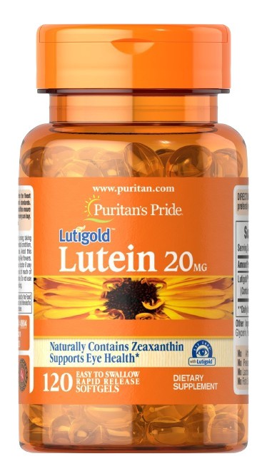 Puritan's Pride luteiin, 20 mg – 120 kapslit