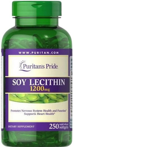 Puritan's Pride sojaletsitiin, 1200 mg – 250 kapslit
