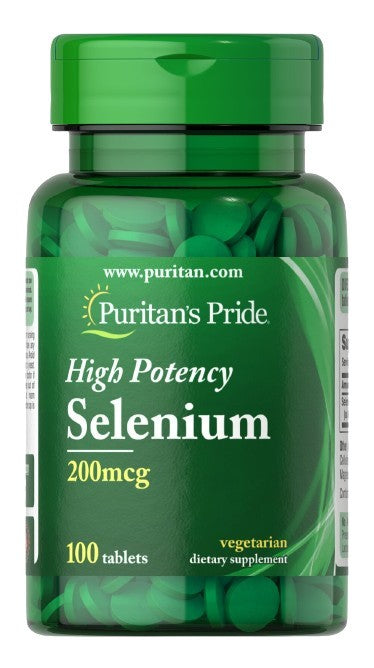 Puritan's Pride seleen, 200 mcg – 100 tabletti