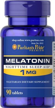 Puritan's Pride melatoniin, 1 mg - 90 tabletti