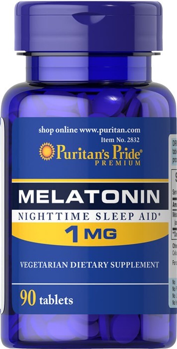 Puritan's Pride melatoniin, 1 mg - 90 tabletti