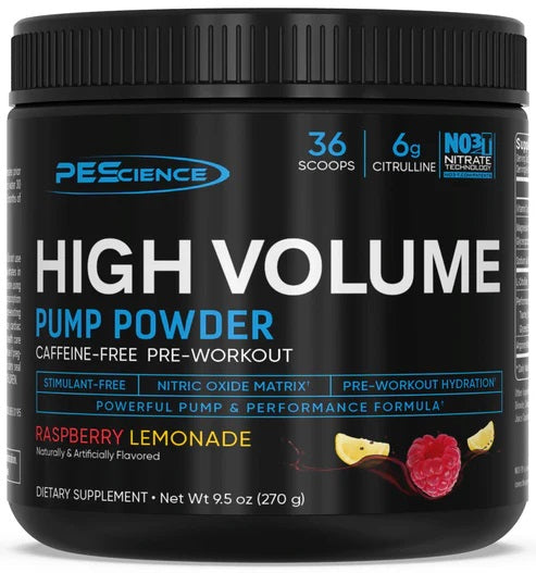 PEScience High Volume (uus valem), vaarikalimonaad – 270 g