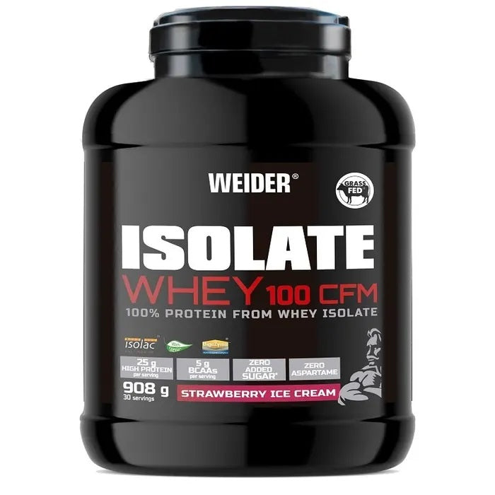 Weider Whey Isolate 100 CFM, Strawberry Ice Cream - 908 g