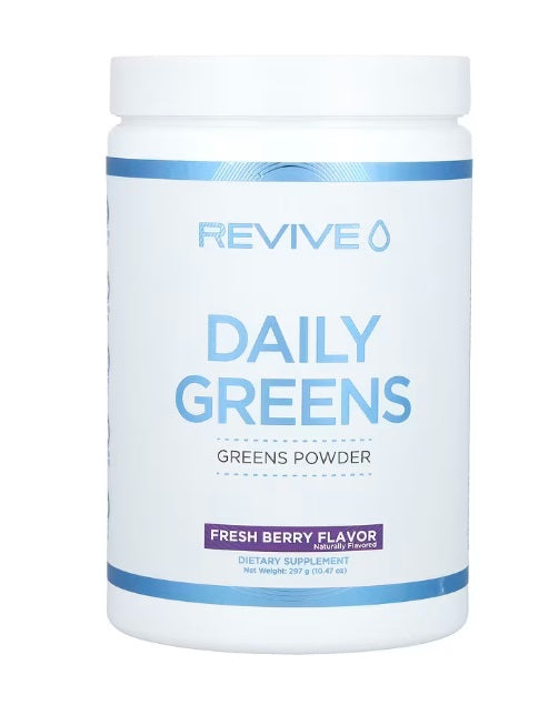 Revive Daily Greens pulber, värskete marjade maitsega – 297 g