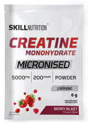 Skill Nutrition mikroniseeritud kreatiinmonohüdraat, marjamaitseline – 6 g (1 portsjon)
