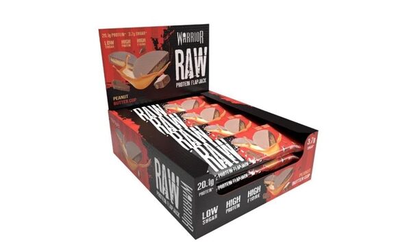 Warrior Raw Protein Flapjack maapähklivõi – 12 batooni