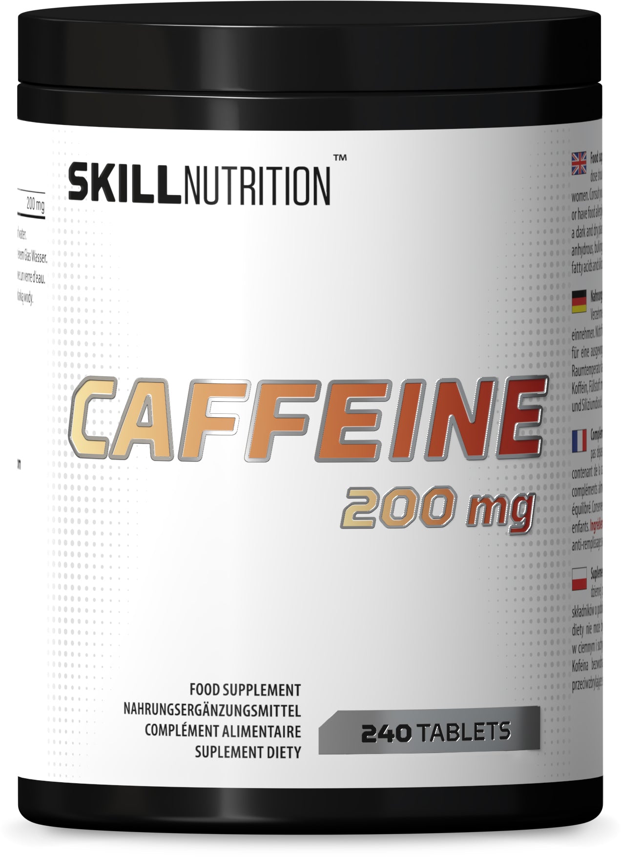 Skill Nutrition kofeiin, 200 mg – 240 tabletti