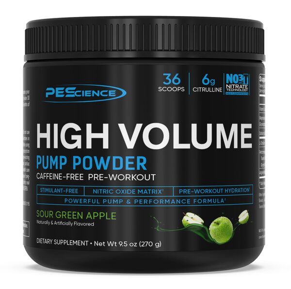 PEScience High Volume (uus valem), hapu rohelise õuna maitse – 270 g