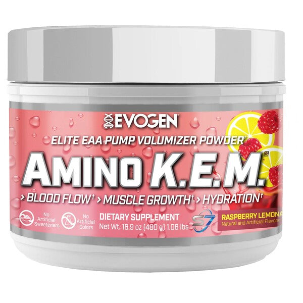 Evogen Amino K.E.M. EAA, vaarika limonaad – 480 g