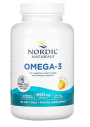 Nordic Naturals Omega-3, sidrunimaitseline, 690 mg – 180 kapslit