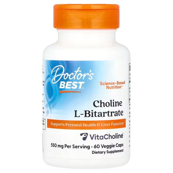 Doctor's Best koliini L-bitartraat, 550 mg – 60 kapslit