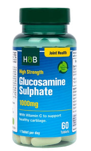 Holland & Barrett Glükoosamiinsulfaat, 1000 mg – 60 tabletti
