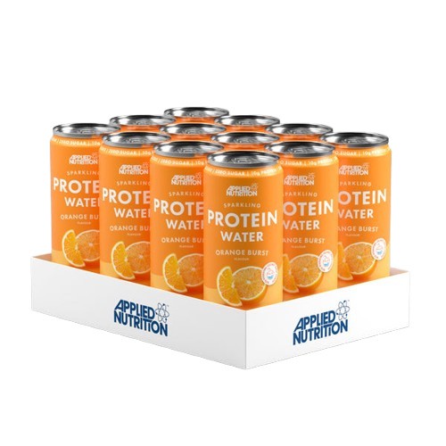 Applied Nutrition gaseeritud valguvesi apelsinimaitsega jook – 12 x 330 ml.