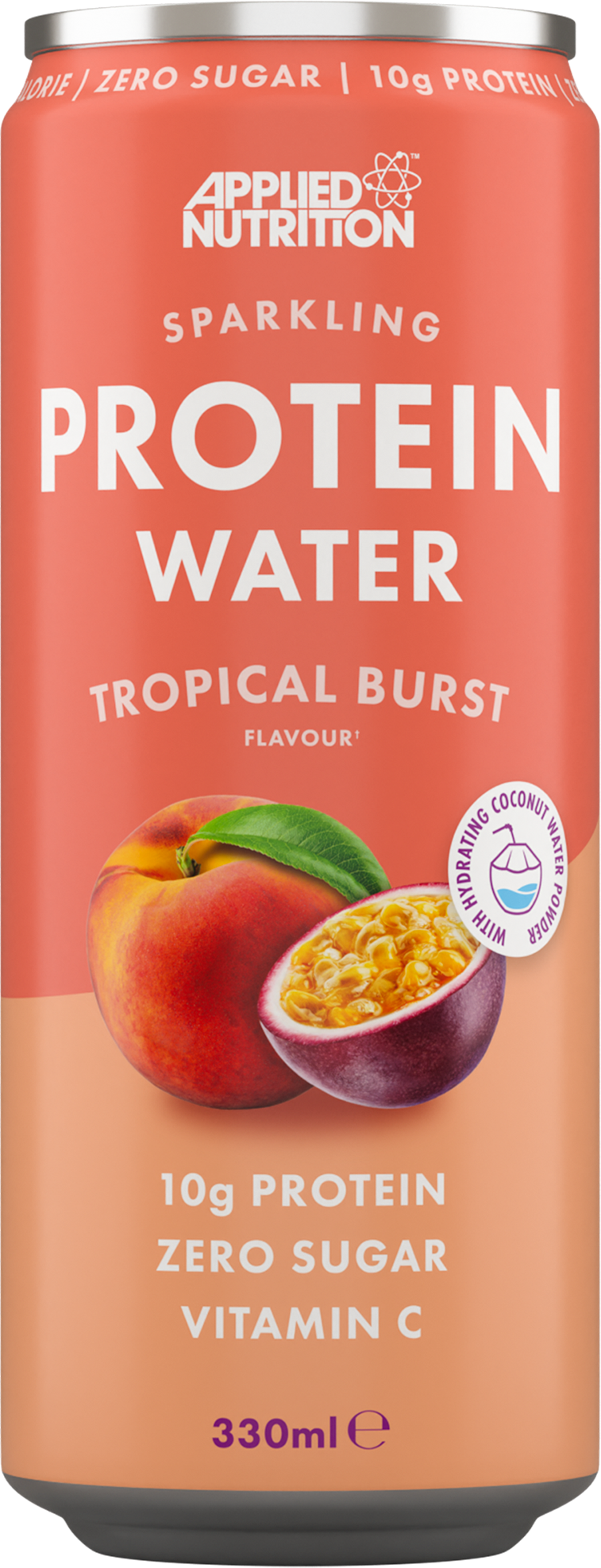 Applied Nutrition gaseeritud valguvesi Tropical Burst – 12 x 330 ml.