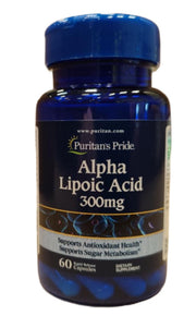Puritan's Pride alfa-lipoehape, 300 mg – 60 kapslit