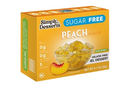 Simply Delish želeedessert, virsikumaitse - 20 g
