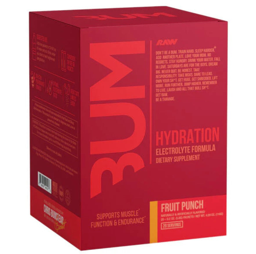 Raw Nutrition Bum Hydration puuviljapunch – 20 x 5,8 g
