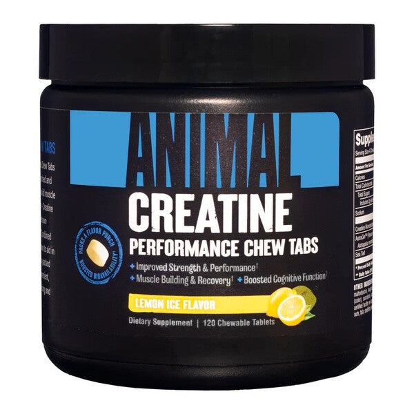 Animal Animal Creatine Chewables, sidrunimaitselised – 120 närimistabletti