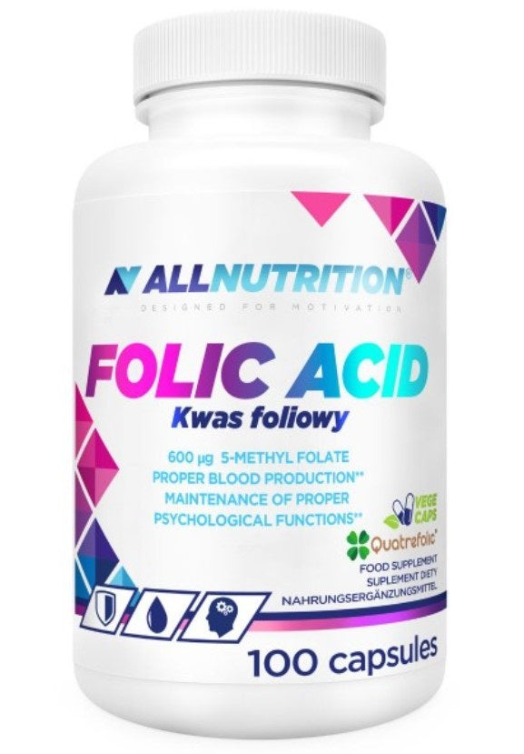 Allnutrition foolhape, 600 mcg – 100 kapslit