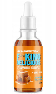 Allnutrition Fitking maitsvad karamellimaitselised tilgad – 50 ml.