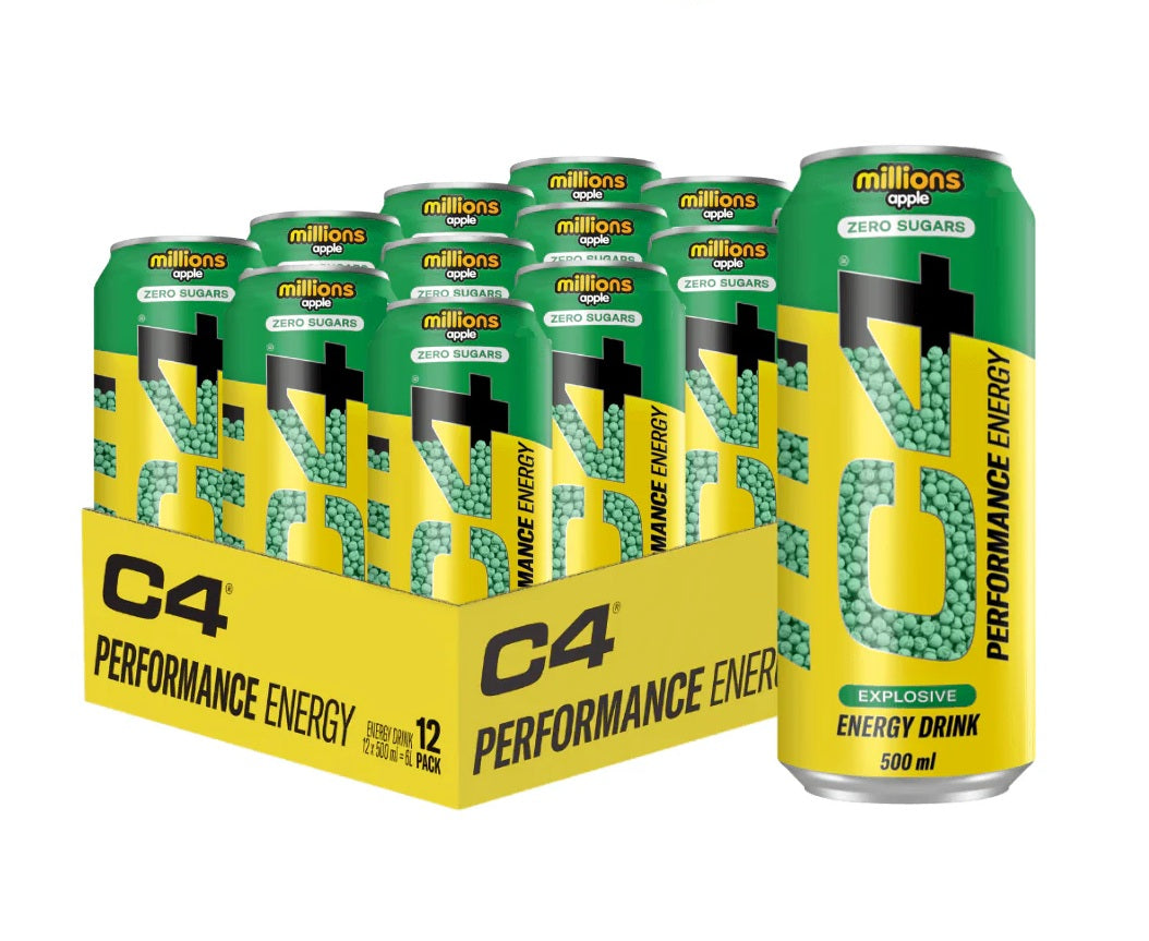 Cellucor C4 Performance Energy, miljonid õunad – 12 x 500 ml.